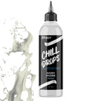 Hvid opak epoxy pigmentflaske med spids tud og sort etiket til resin art.