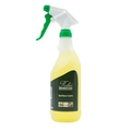 Rubio Monocoat Surface Care gul rengøringssprayflaske med grøn plastikforstøver.